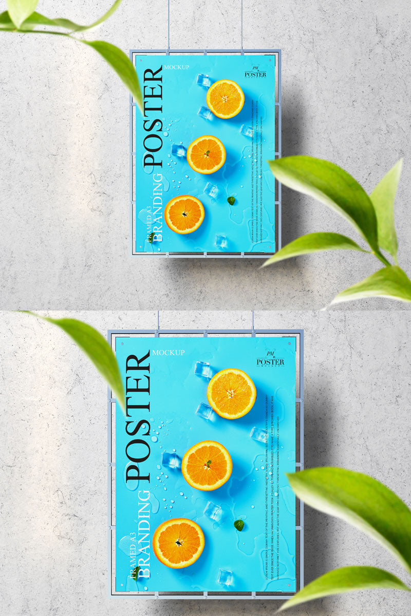 A3 Framed Poster Mockup