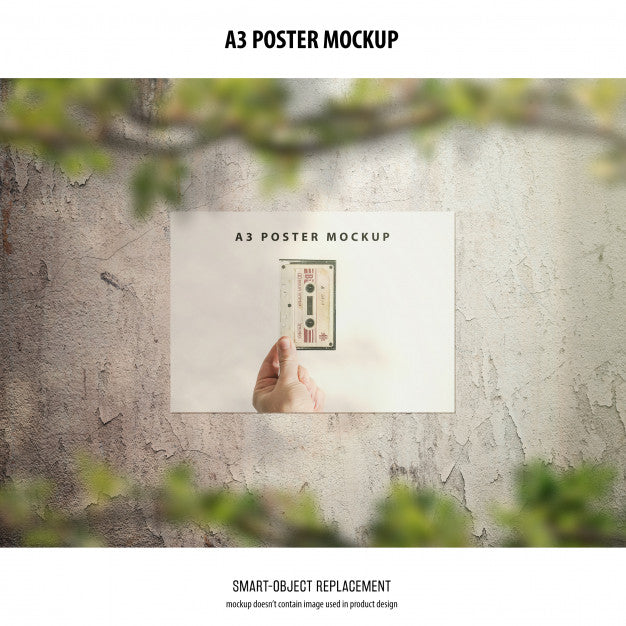 A3 Poster Mockup Psd