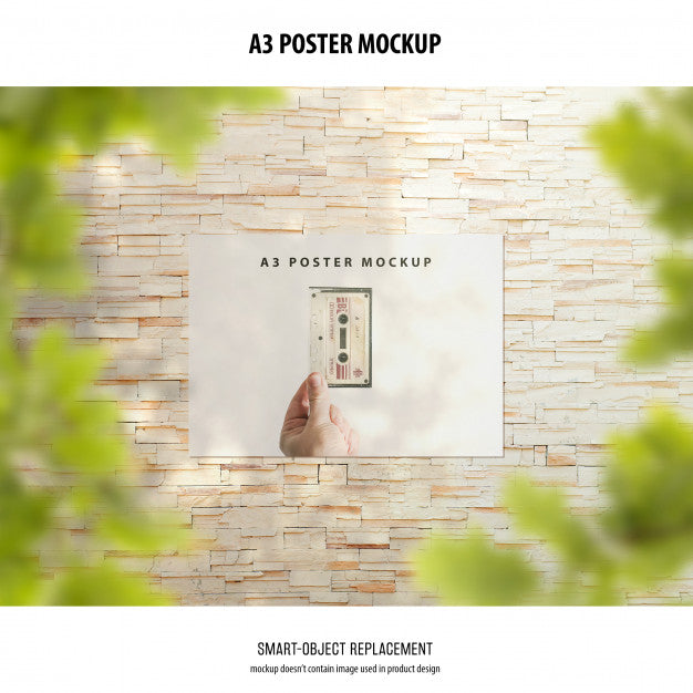 A3 Poster Mockup Psd