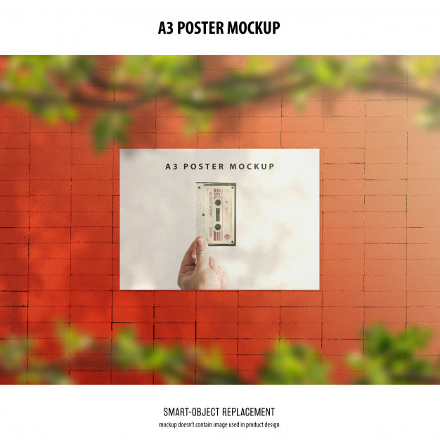 A3 Poster Mockup Psd