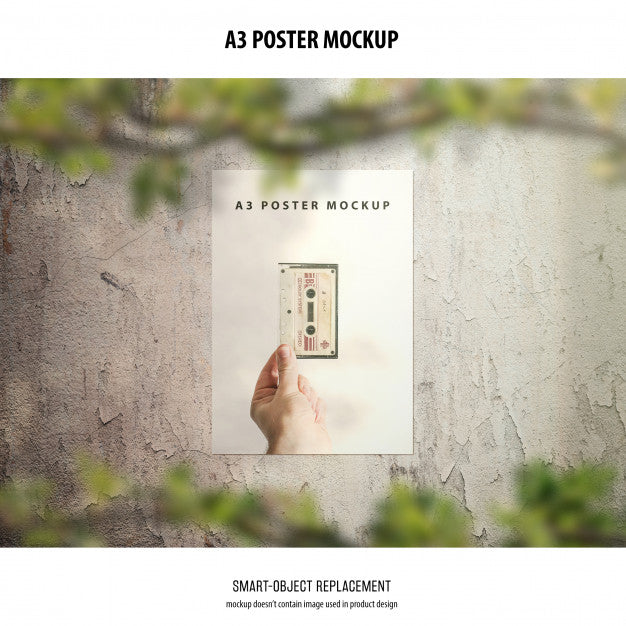 A3 Poster Mockup Psd