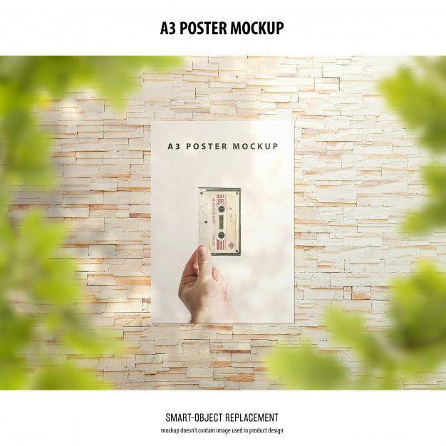 A3 Poster Mockup Psd