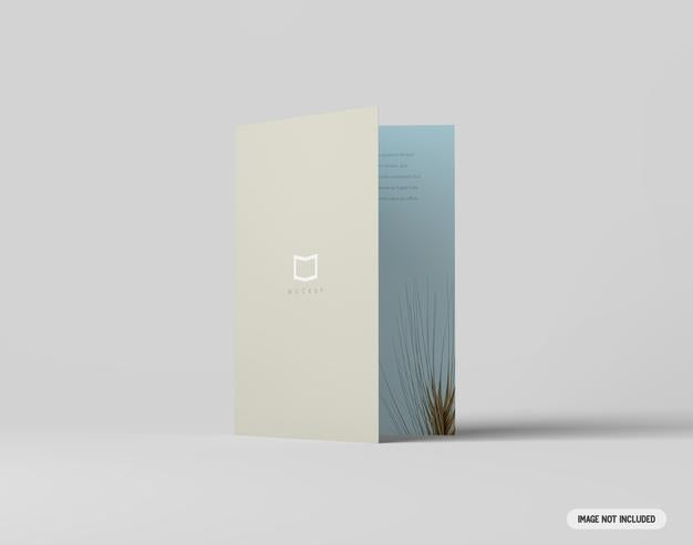 A4 Bifold Brochure Mockup Psd