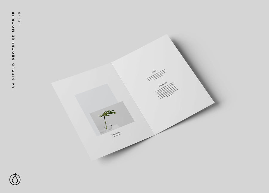 A4 Bifold Brochure Mockup
