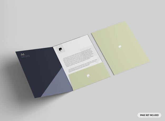 A4 Folder Mockup Psd