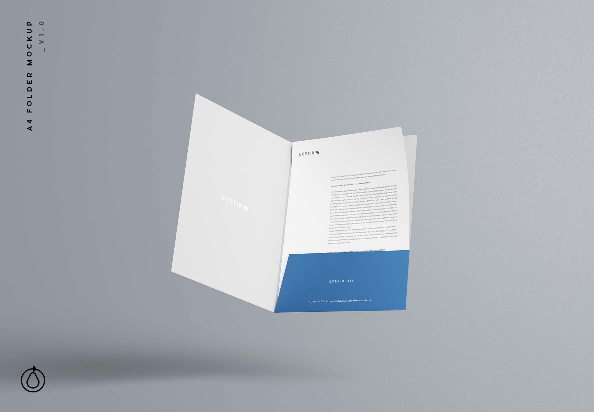 A4 Folder Mockup