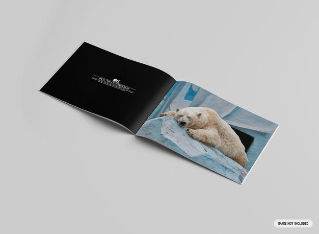 A4 Landscape Brochure Mockup Psd
