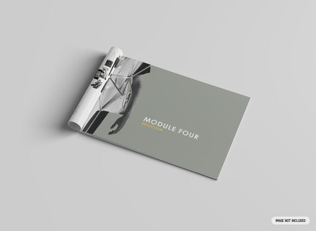 A4 Landscape Brochure Mockup Psd