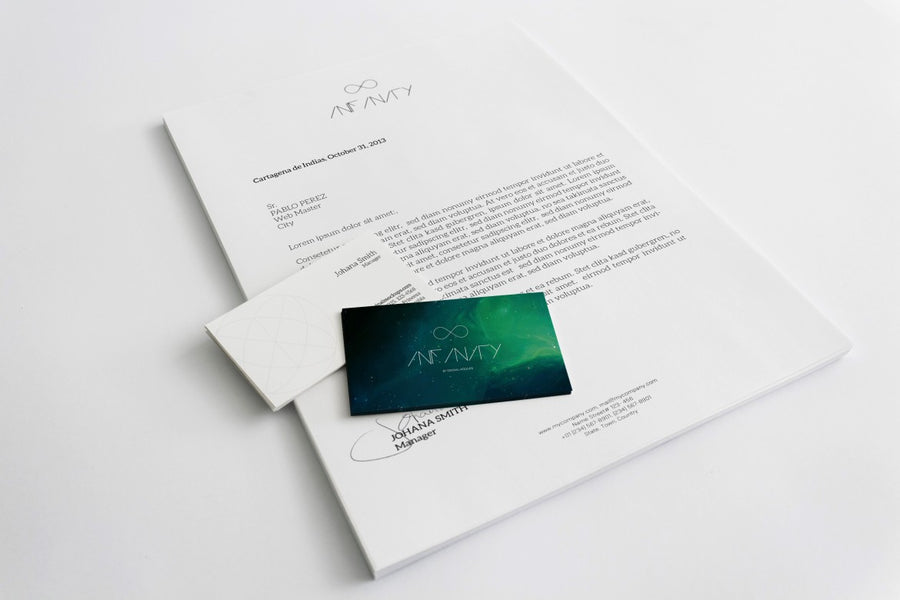 A4 Letterhead and Business Cards (Stationery Mockup)