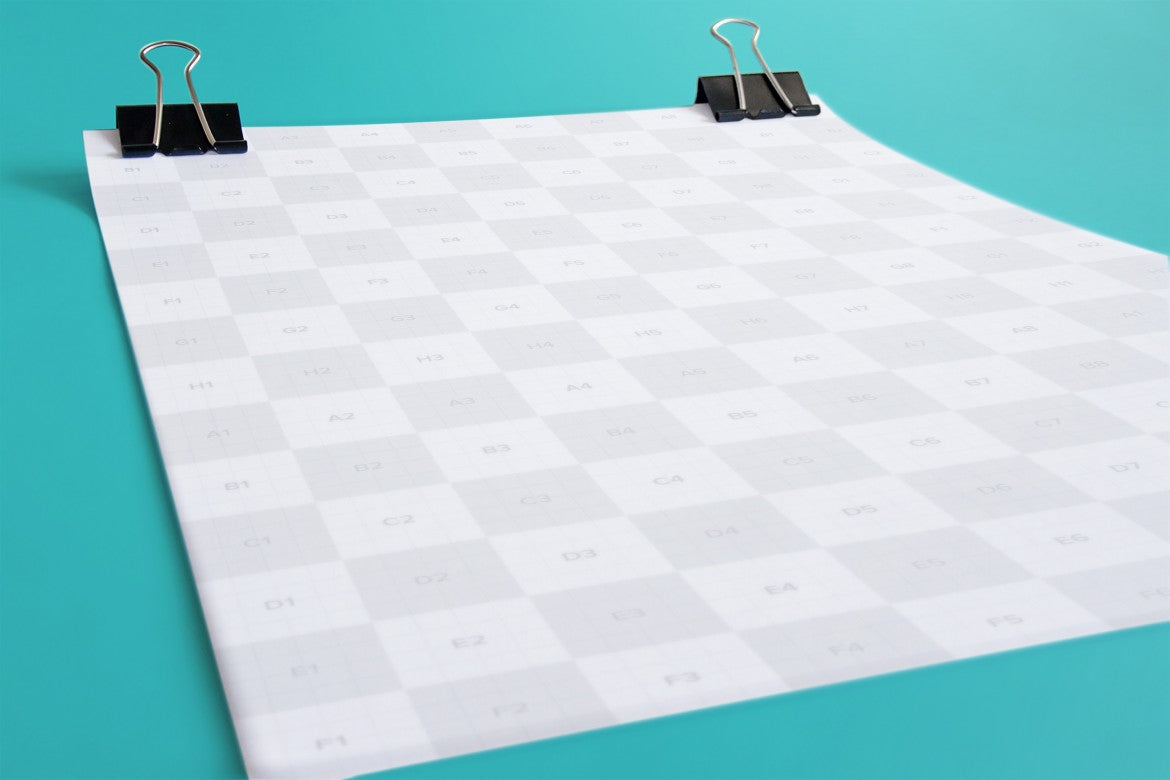 White and Clean A4 Letterhead Close-Up (Mockup)