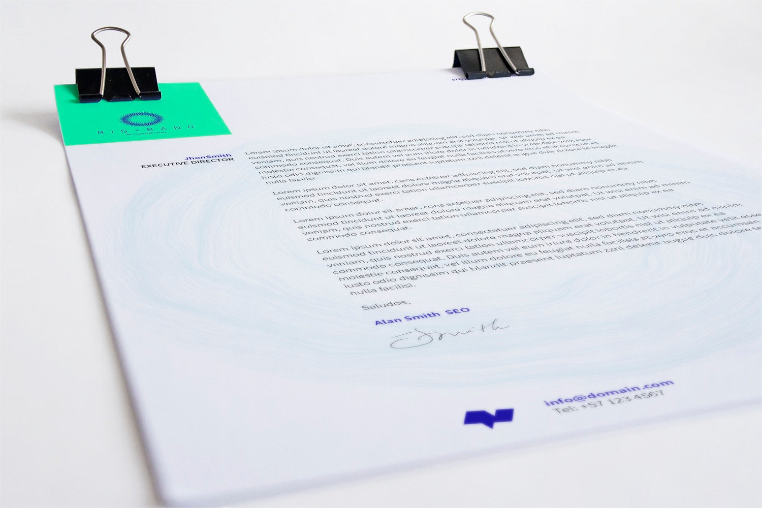 A4 Letterhead Mockup 01