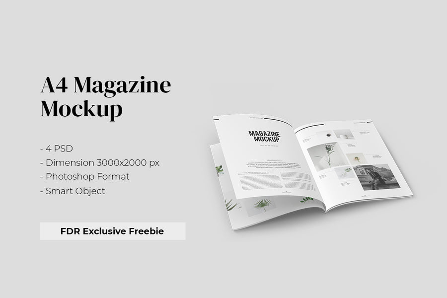 A4 Magazine Mockup