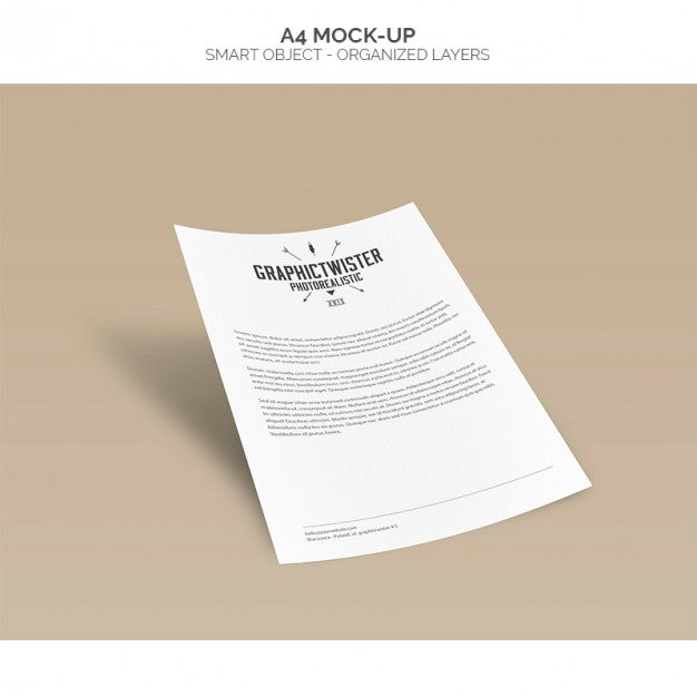 A4 Mock-Up Psd