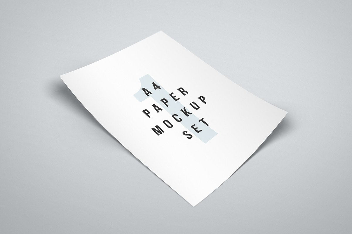 A4 Paper Mockup Set