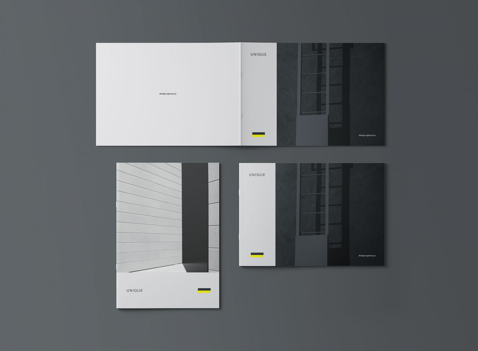 A4 Portrait & Landscape Brochure Mockup