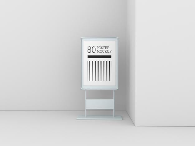 A4 Poster Advertising Mockup Psd