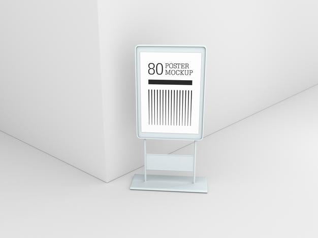 A4 Poster Advertising Mockup Psd