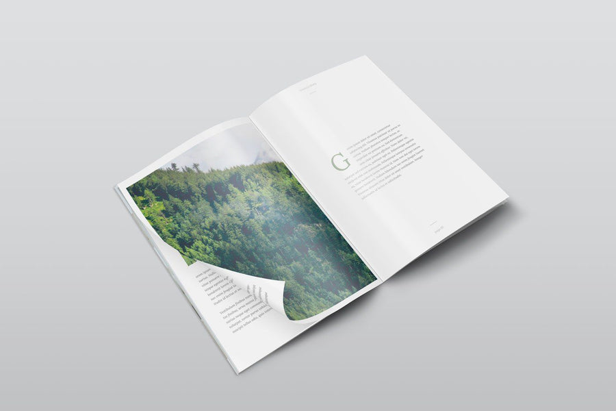 A4 Psd Magazine Mockup Isometric View
