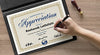 A4 Size Achievement Certificate Mockup Psd