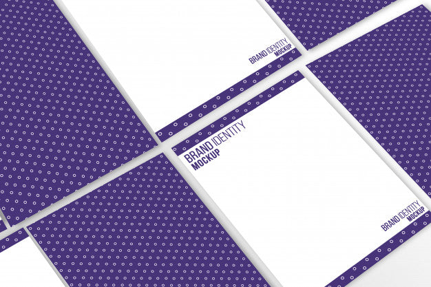 A4 Size Letter Head Mock Up Presentation Psd
