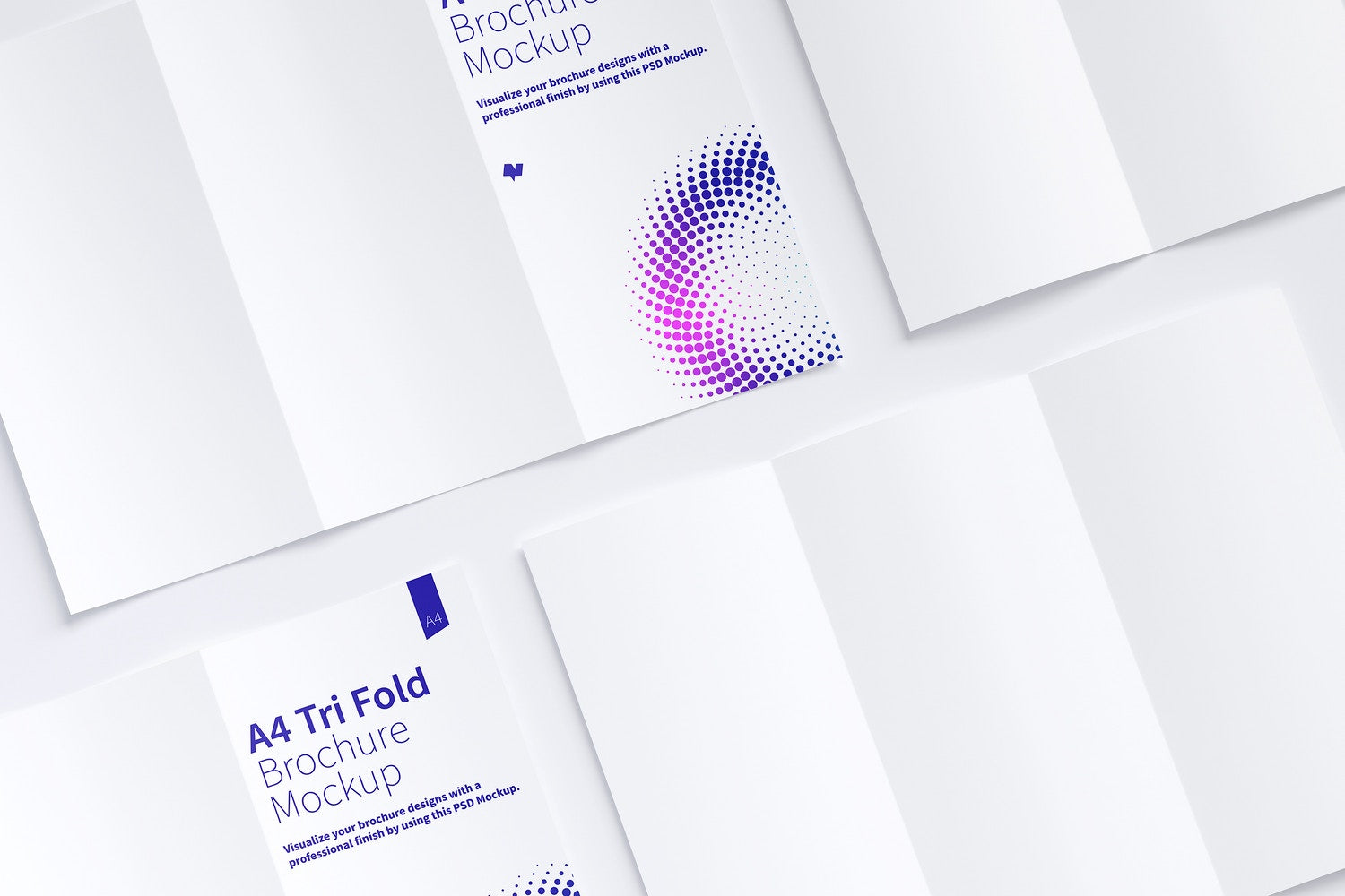 A4 Trifold Brochure Mockup 07