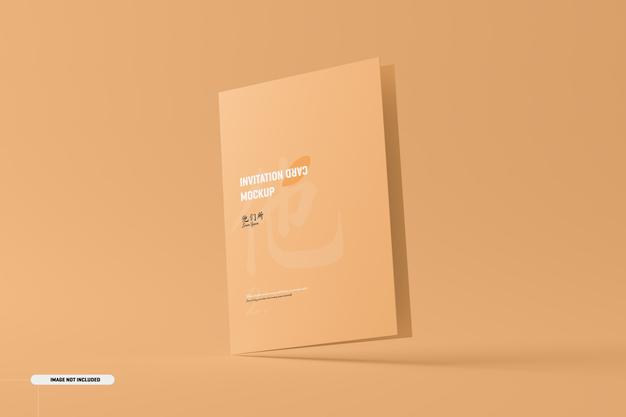 A5 A6 Folded Brochure Card Mockup Psd