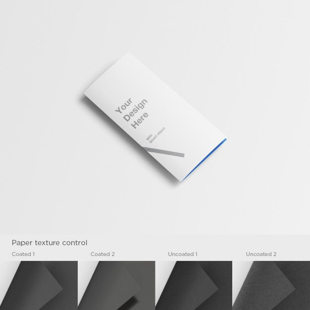 A5 Brochure Folded Mock Up Psd