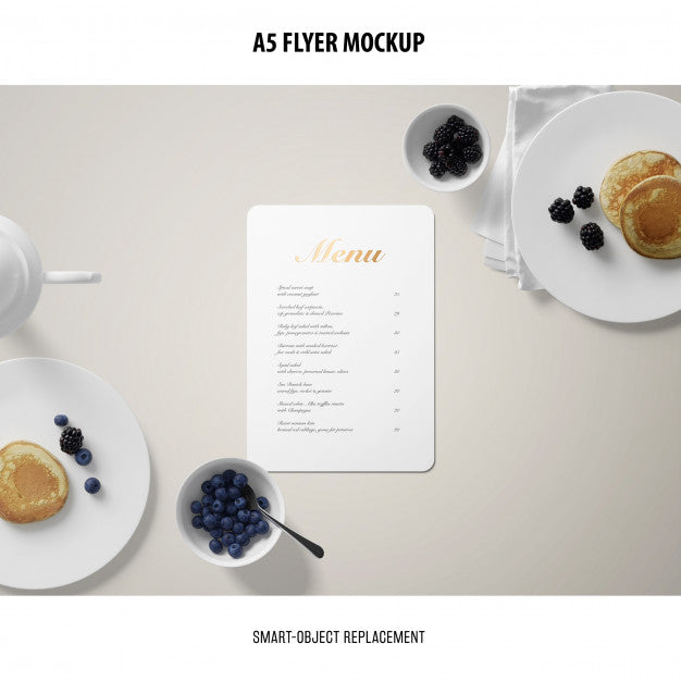 A5 Flyer Mockup Psd