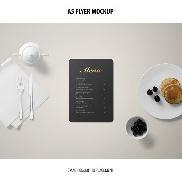 A5 Flyer Mockup Psd