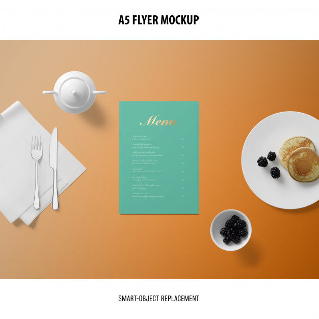A5 Flyer Mockup Psd