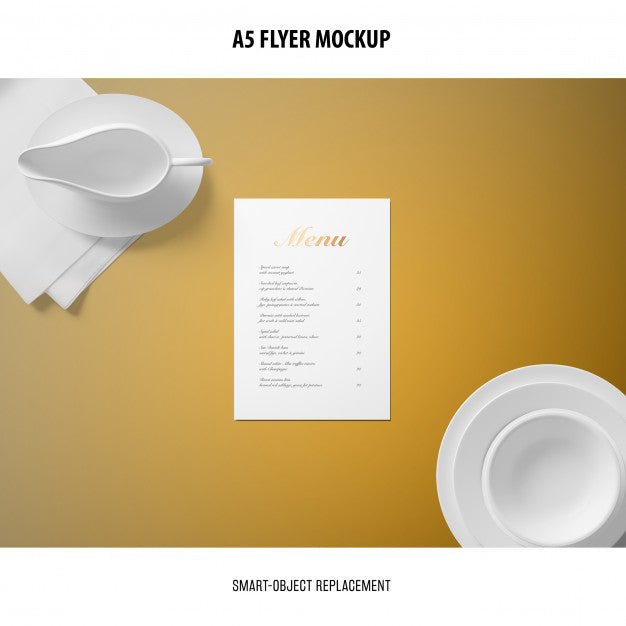 A5 Flyer Mockup Psd
