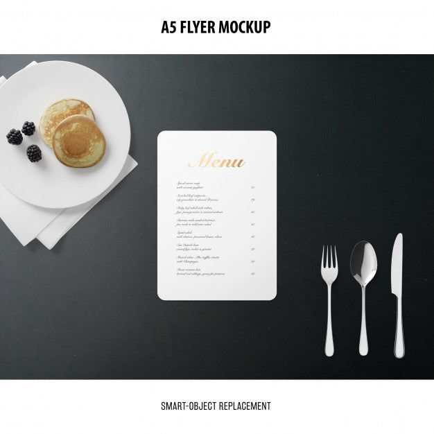 A5 Flyer Mockup Psd