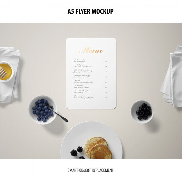 A5 Flyer Mockup Psd