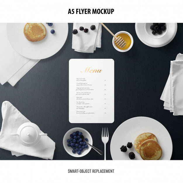 A5 Flyer Mockup Psd