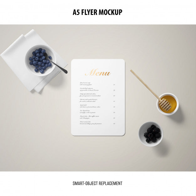A5 Flyer Mockup Psd