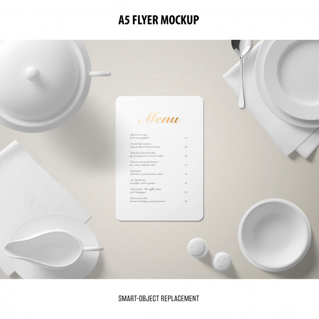 A5 Flyer Mockup Psd
