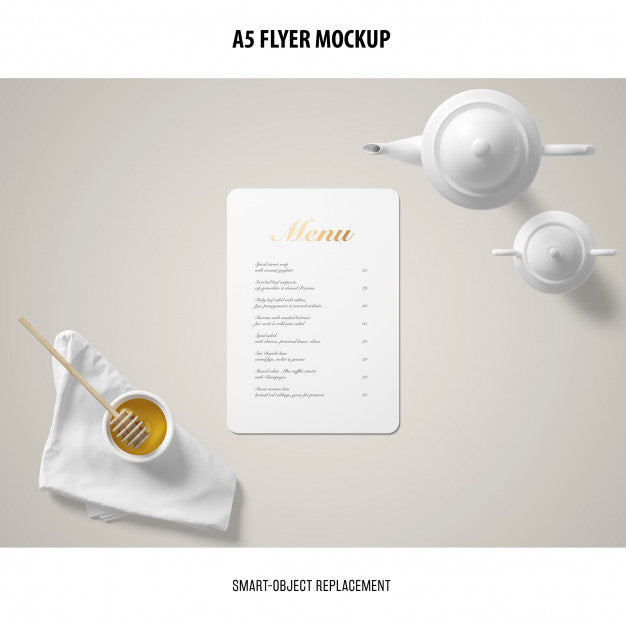 A5 Flyer Mockup Psd
