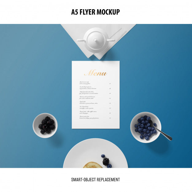 A5 Flyer Mockup Psd