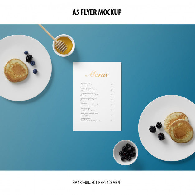 A5 Flyer Mockup Psd