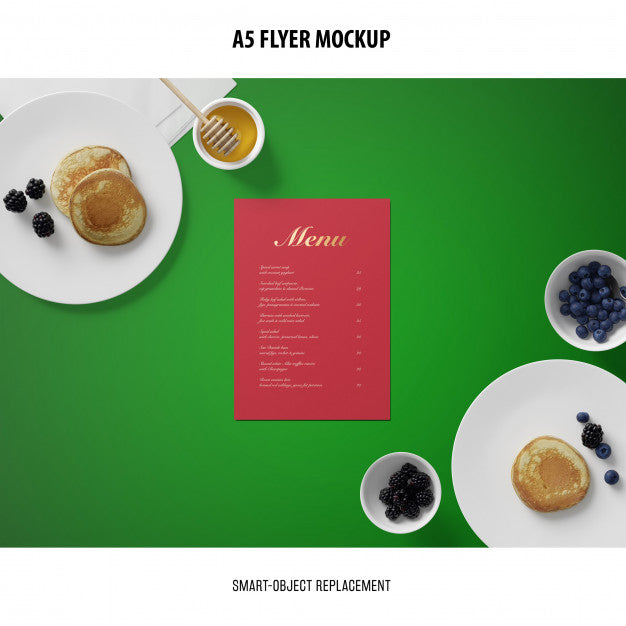 A5 Flyer Mockup Psd