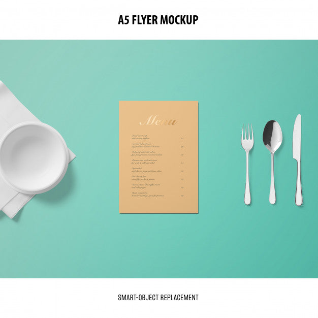 A5 Flyer Mockup Psd