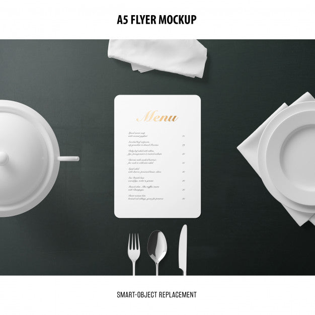A5 Flyer Mockup Psd