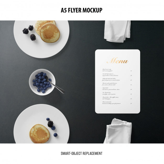 A5 Flyer Mockup Psd