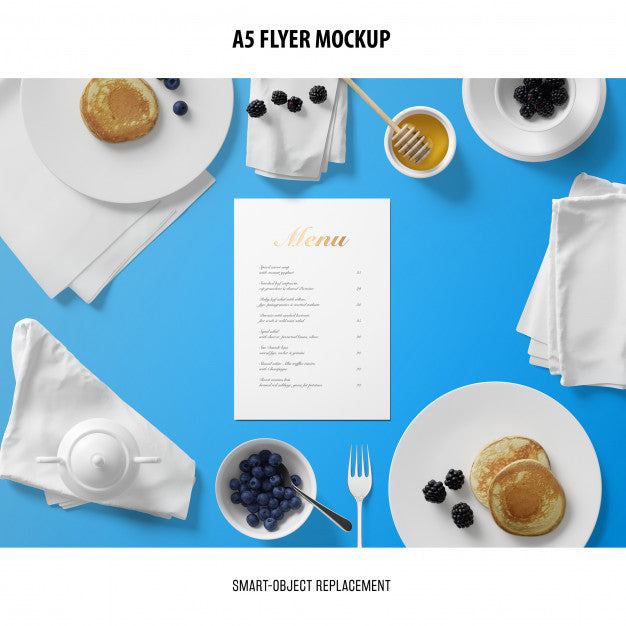 A5 Flyer Mockup Psd