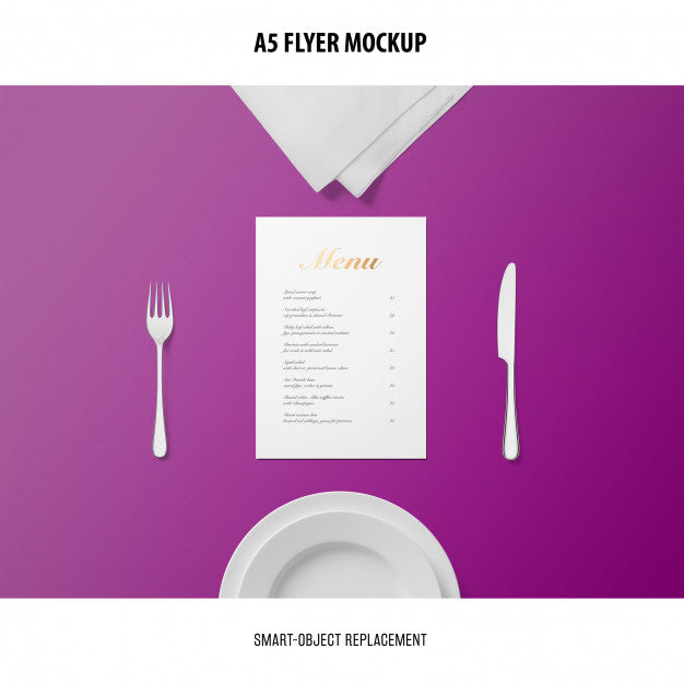 A5 Flyer Mockup Psd