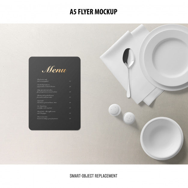 A5 Flyer Mockup Psd