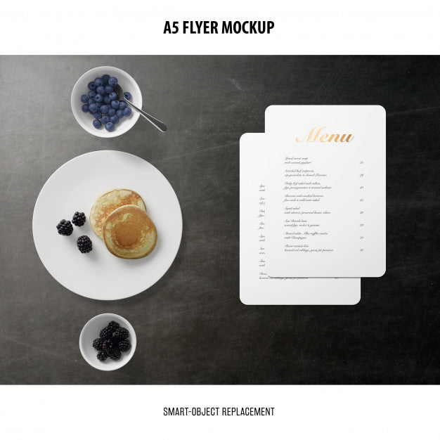 A5 Flyer Mockup Psd