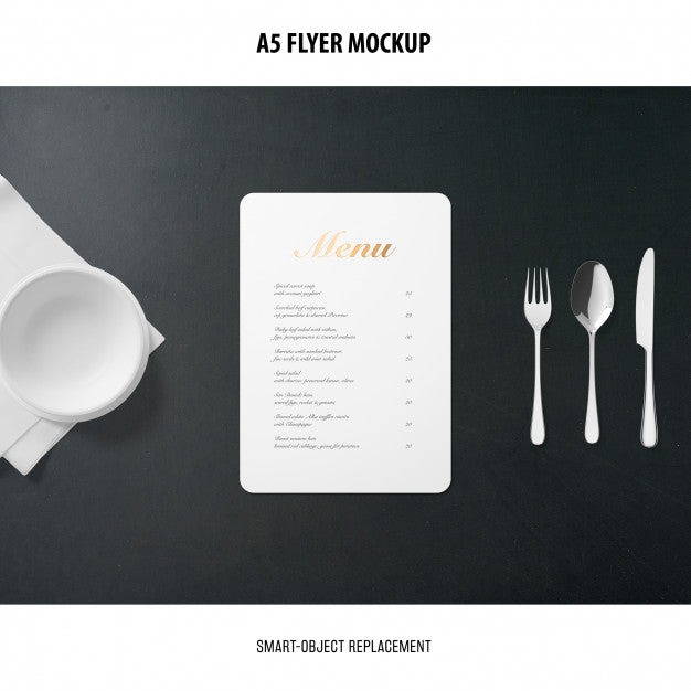 A5 Flyer Mockup Psd