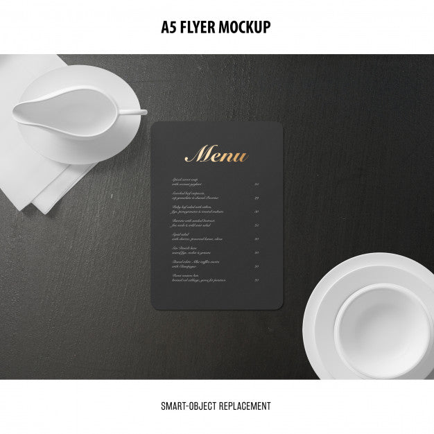 A5 Flyer Mockup Psd