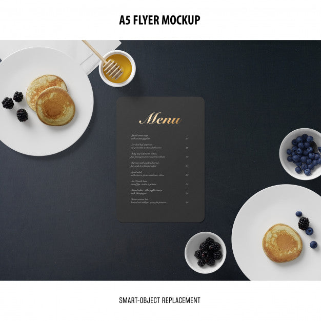 A5 Flyer Mockup Psd